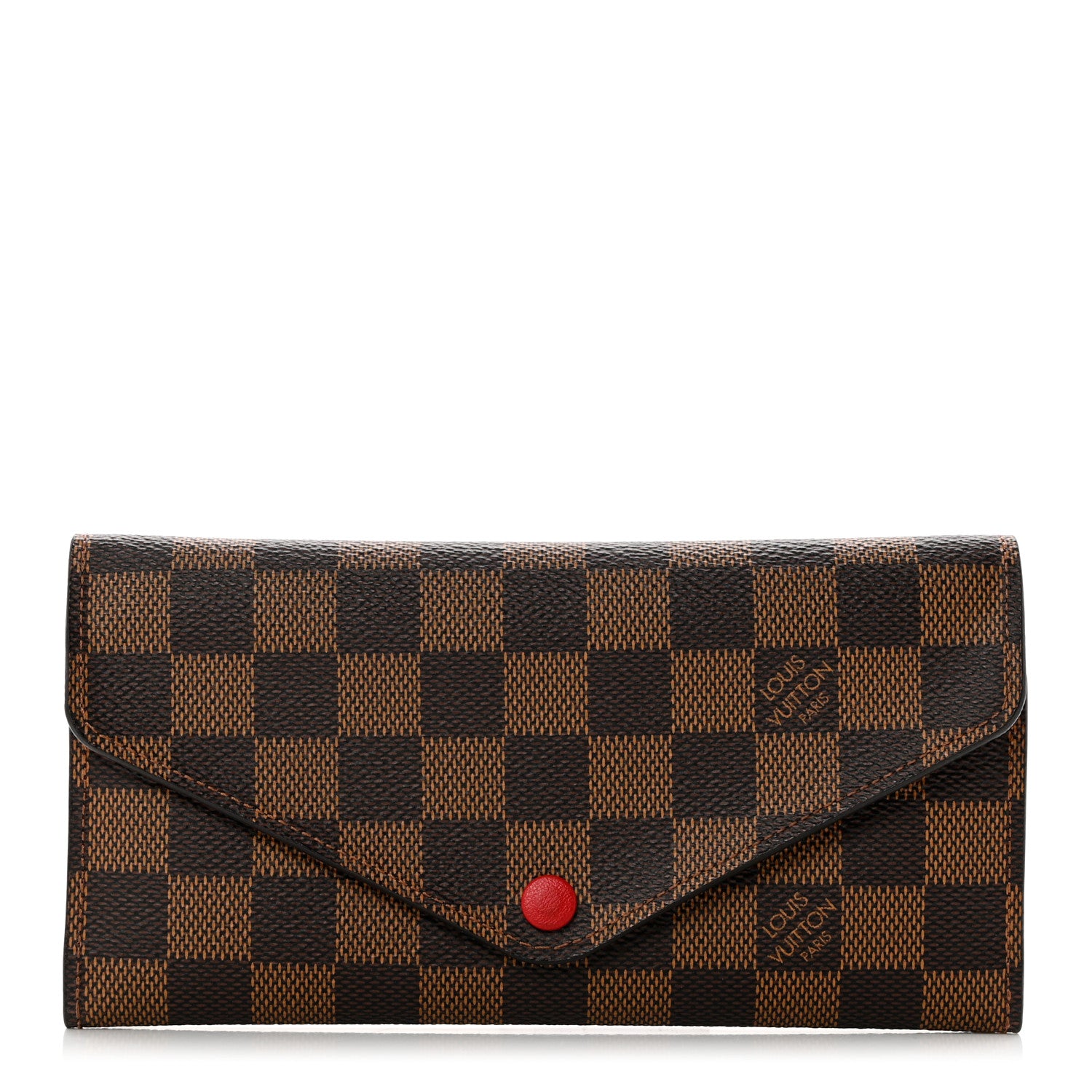 Louis Vuitton Damier Ebene Josephine Wallet Red 1 of 10