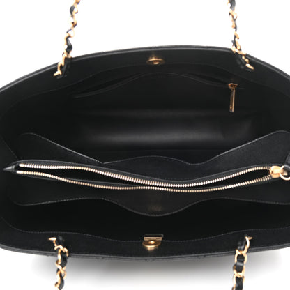 Chanel Caviar Quilted Small Shopping Tote Black 5 of 11