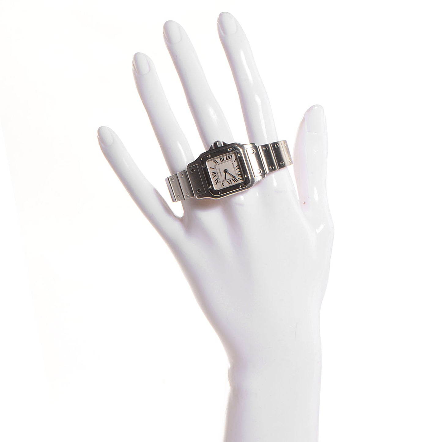 Stainless Steel 24mm Santos de Galbee Quartz Watch