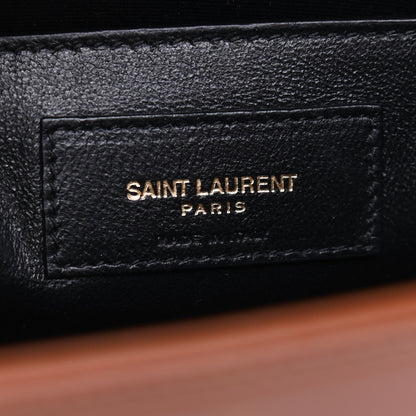 Saint Laurent Canvas Calfskin Manhattan Shoulder Bag Natural Beige Brick 6 of 9