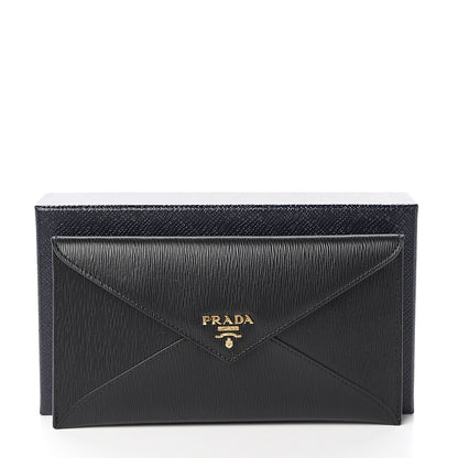 Prada Vitello Move Envelope Wallet Black 6 of 6