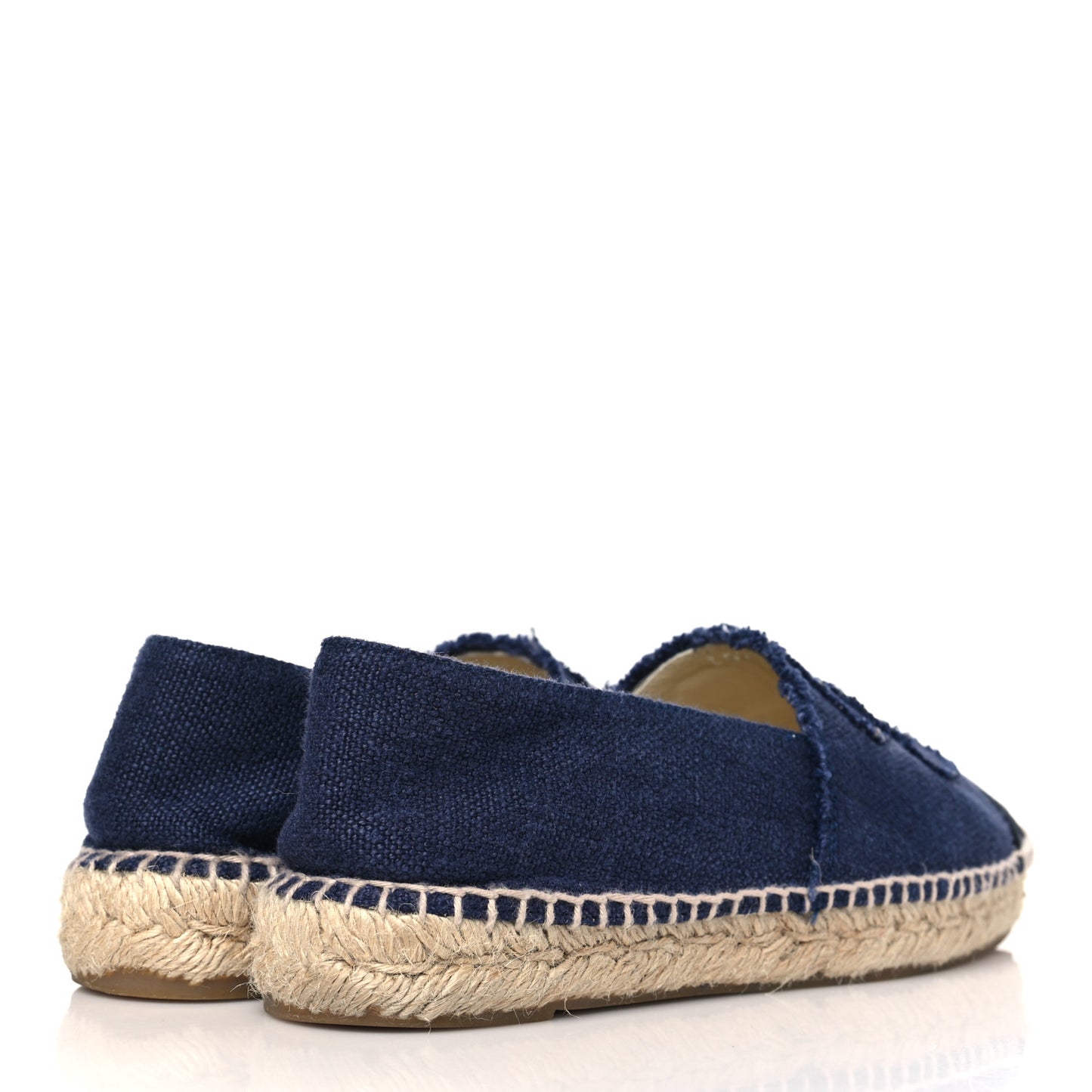 Denim Toile CC Espadrilles 37 Navy Black