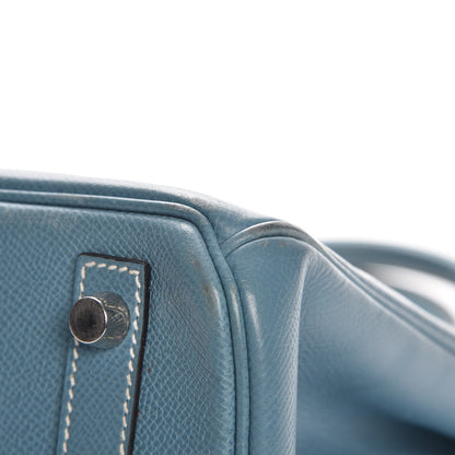 Hermes Epsom Birkin 30 Blue Jean 32 of 34