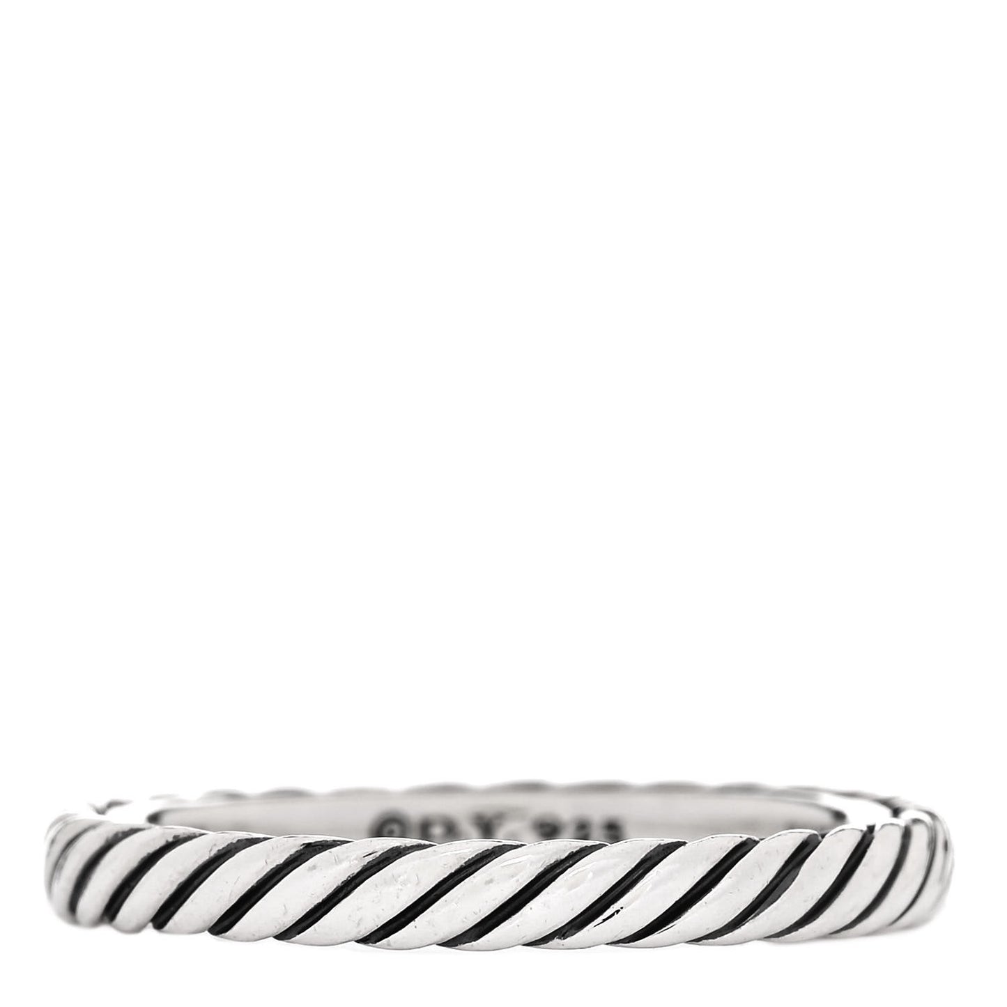 Sterling Silver Cable Classics Band Ring 52 6