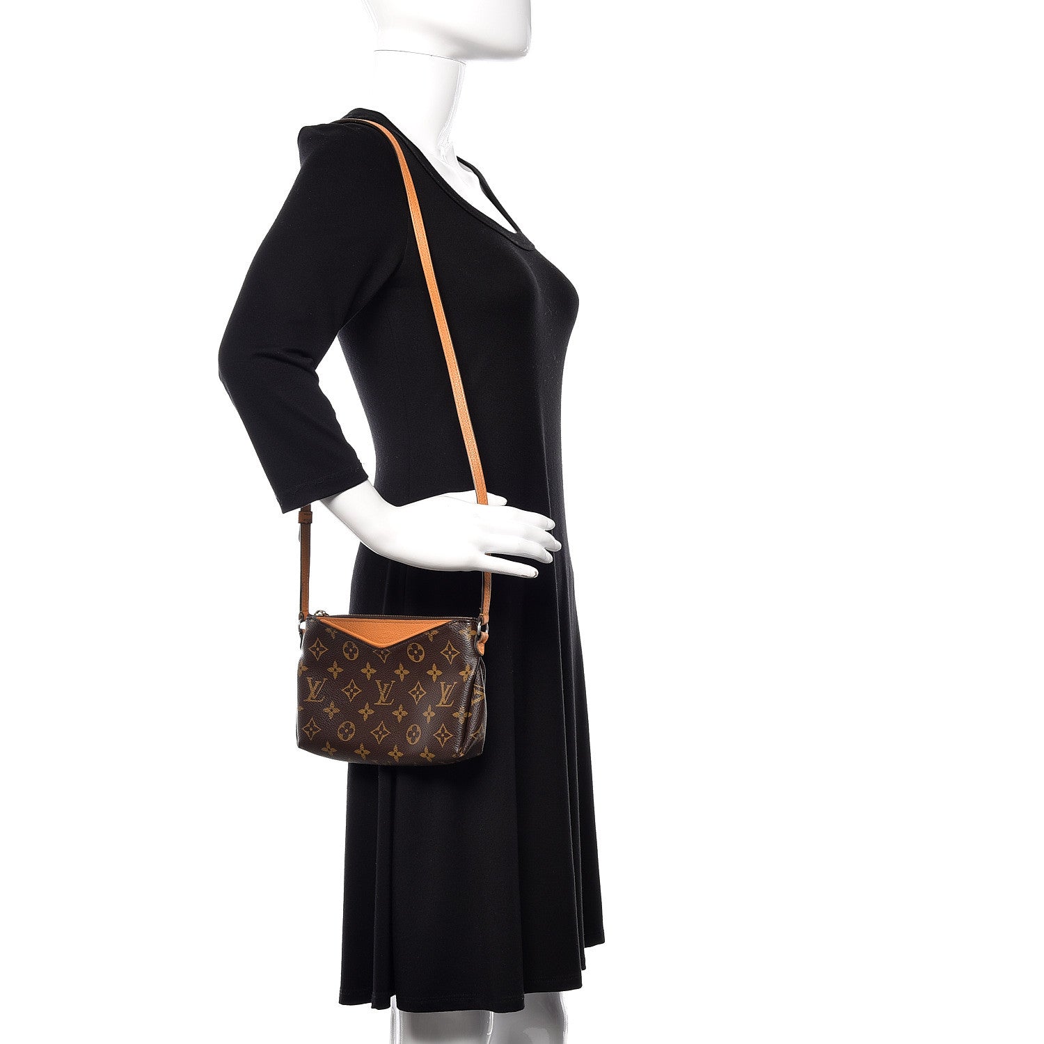 Louis Vuitton Monogram Pallas Crossbody Safran 2 of 14