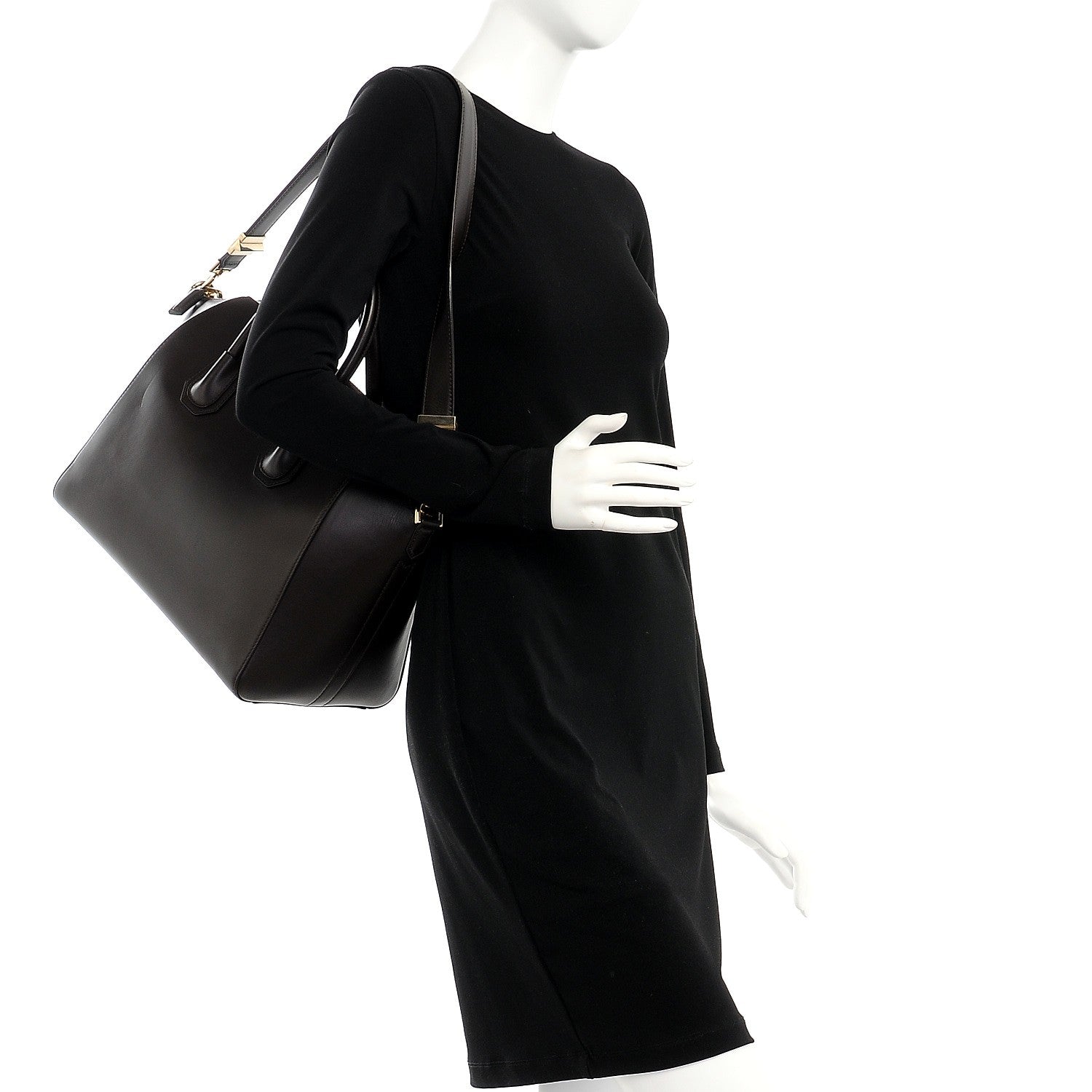 Givenchy Smooth Calfskin Medium Antigona Dark Brown 2 of 12
