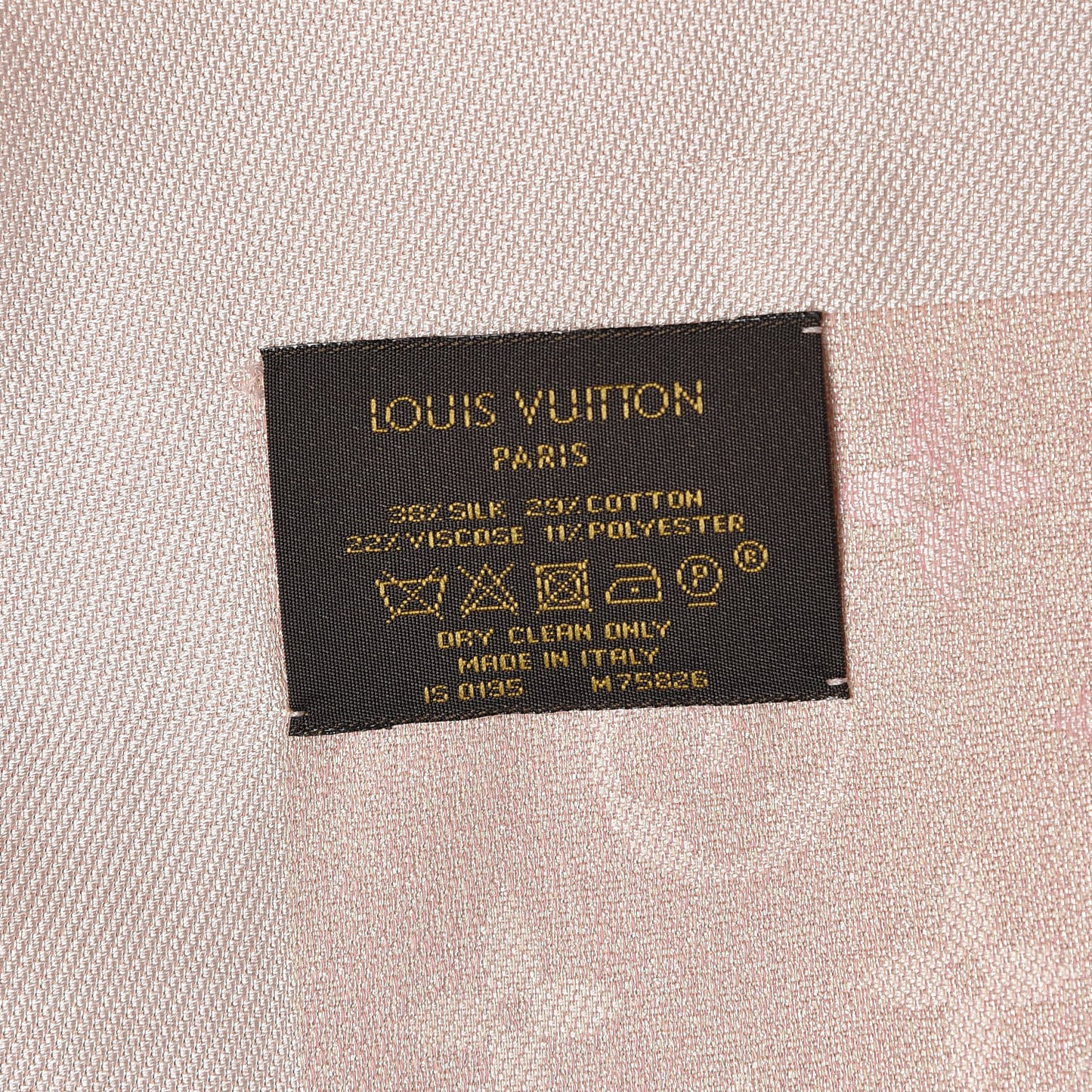 Silk Cotton Shine Monogram Sunrise Shawl