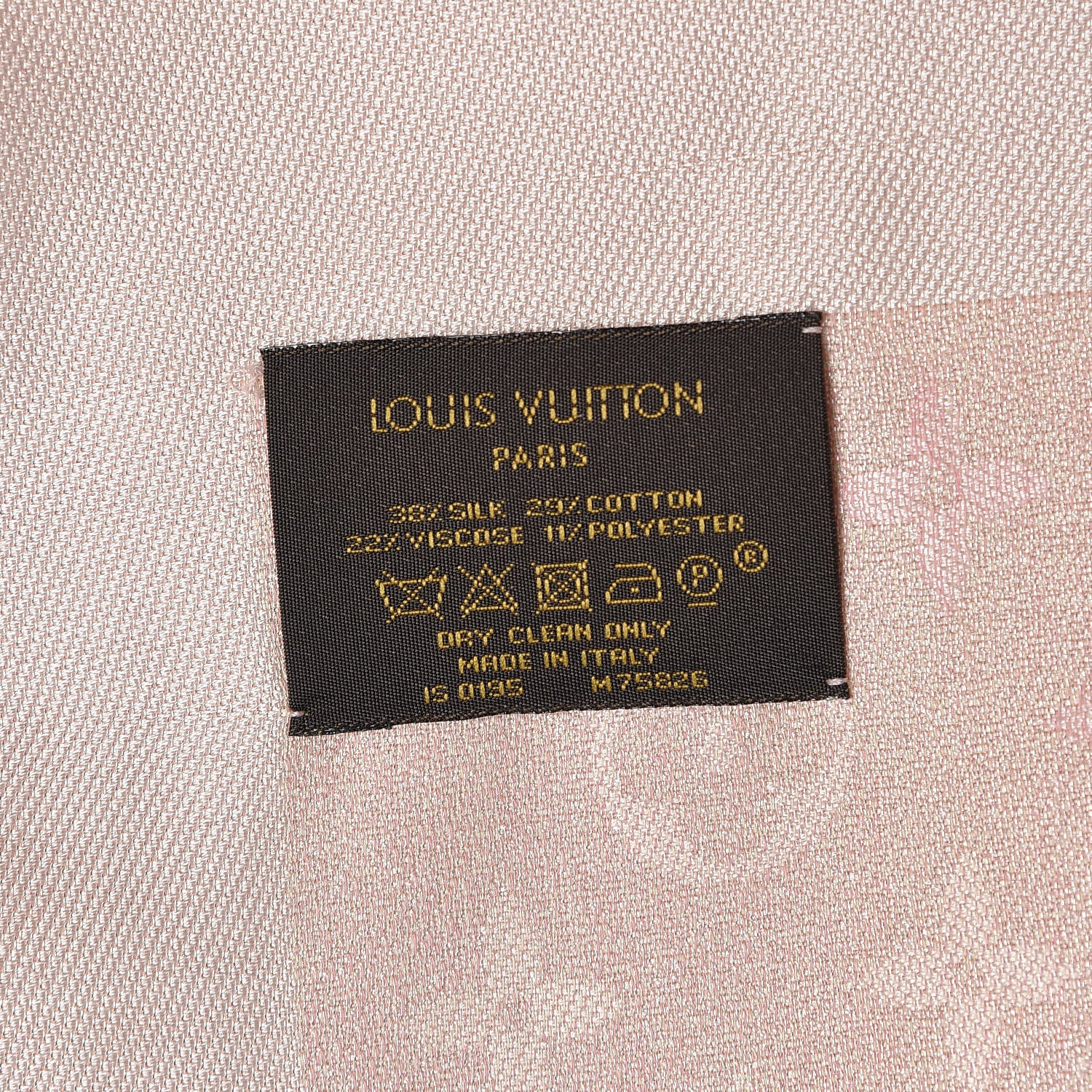 Louis Vuitton Silk Cotton Shine Monogram Sunrise Shawl 4 of 4