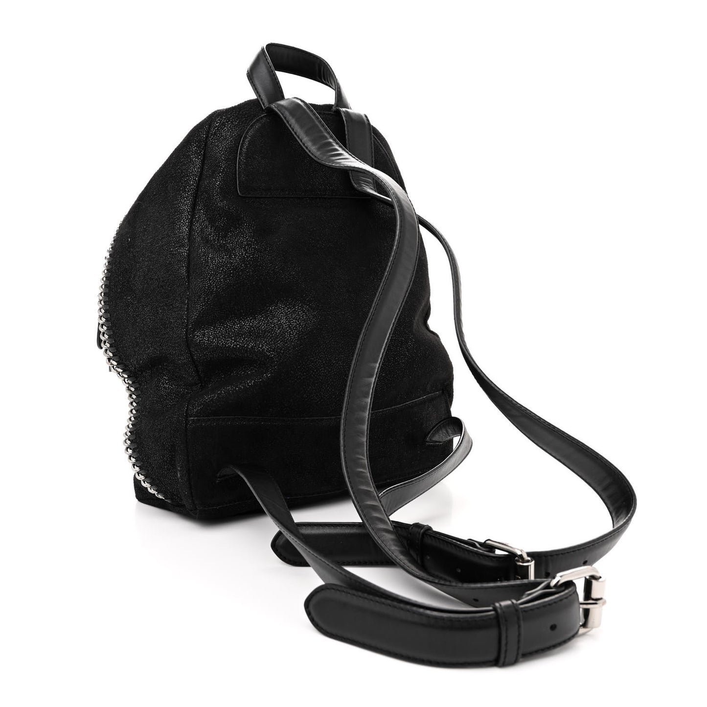 Shaggy Deer Small Falabella Backpack Black
