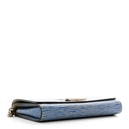 Louis Vuitton Epi Twist Chain Wallet Denim Light 4 of 10