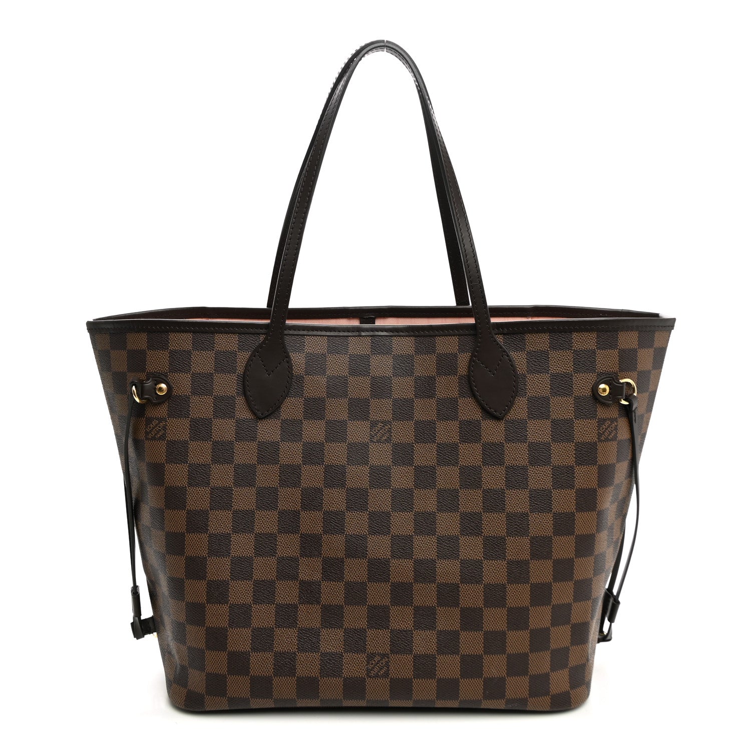 Louis Vuitton Damier Ebene Neo Neverfull MM Rose Ballerine 1 of 10
