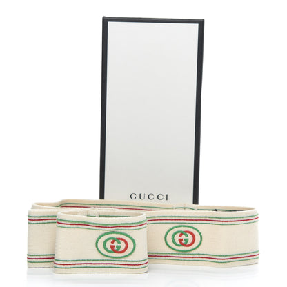 Gucci Cotton Elastic Interlocking G Headband and Wrist Set M Multicolor 5 of 5