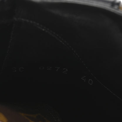 Louis Vuitton Suede Calfskin Monogram Laureate Platform Desert Boots 40 Black 9 of 9