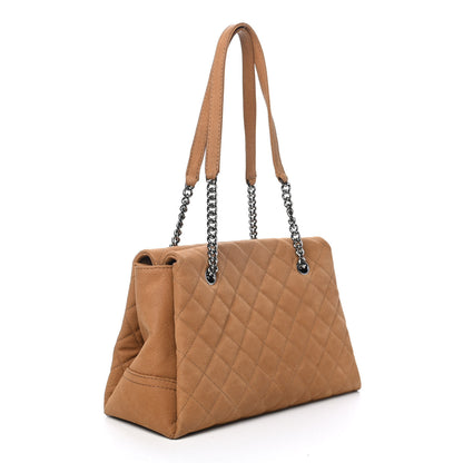 Chanel Iridescent Caviar Quilted Lady Pearly Tote Beige 2 of 4