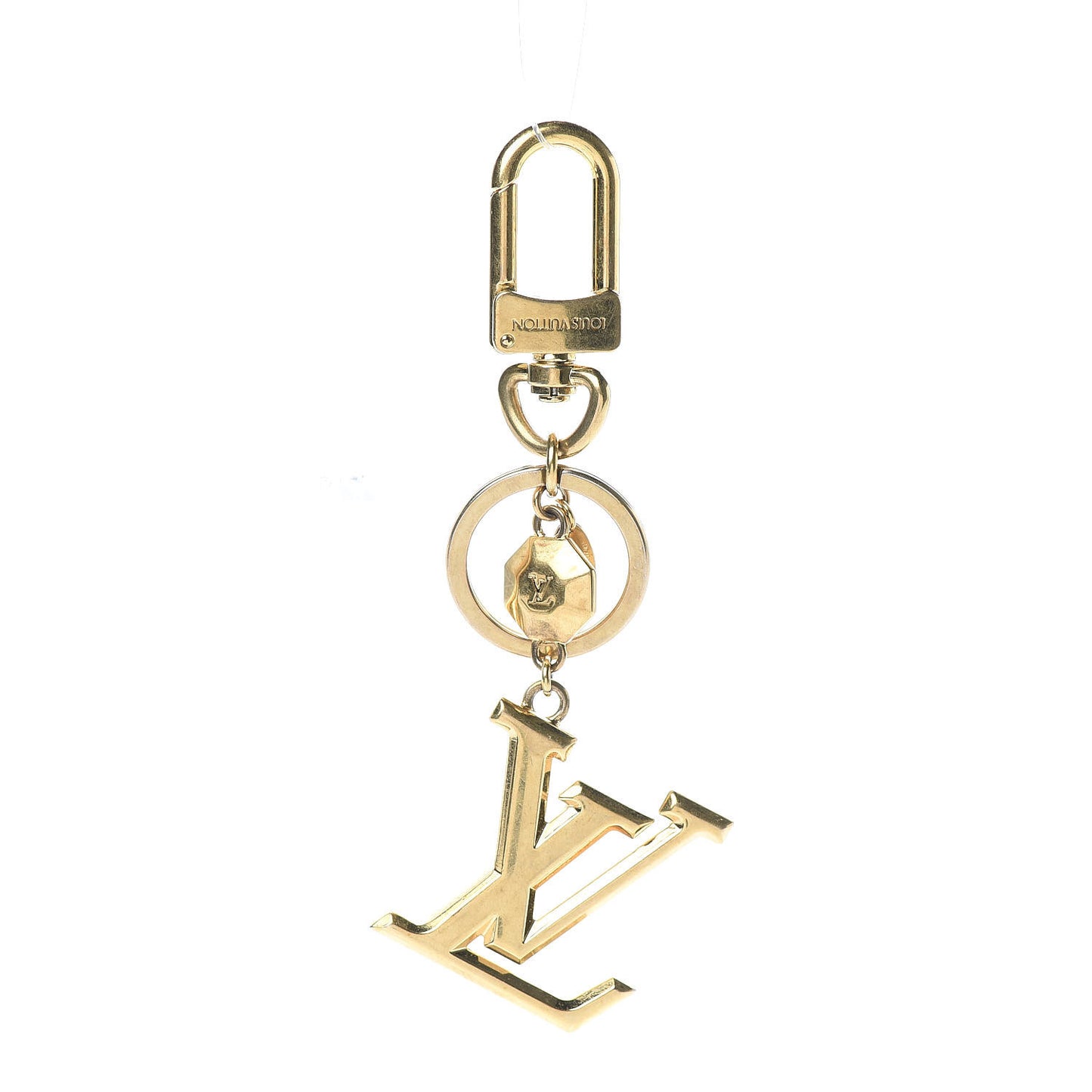 LV Facettes Bag Charm Key Holder Gold