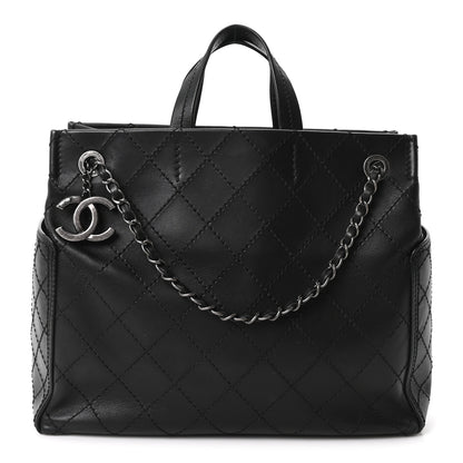 Chanel Calfskin CC Pocket Tote Black 1 of 10