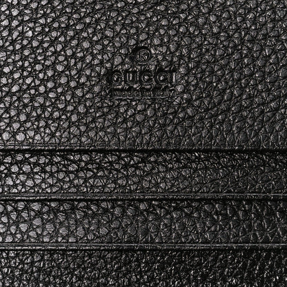 Gucci Grainy Calfskin Zumi Chain Card Case Wallet Black 6 of 12