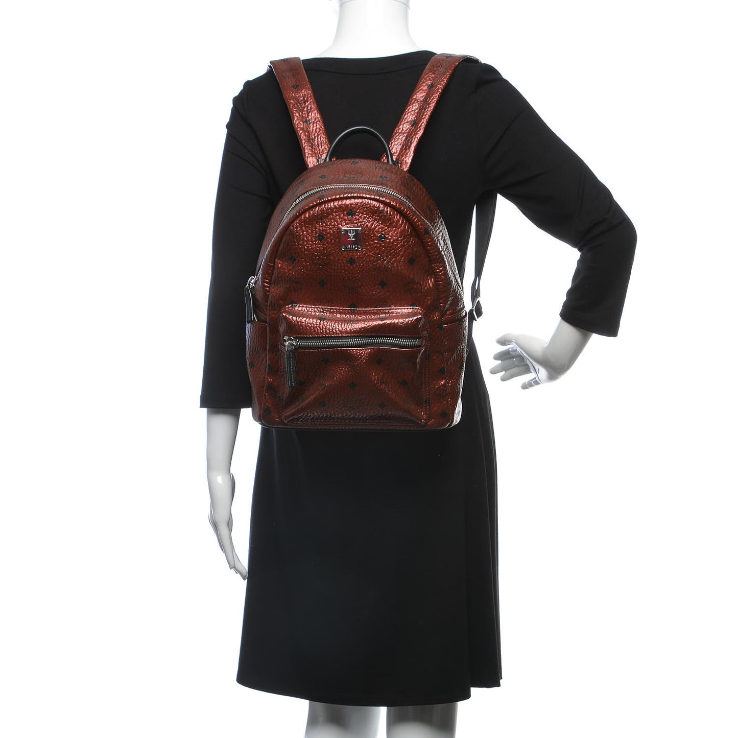 Metallic Visetos Small Stark Backpack Scooter Red