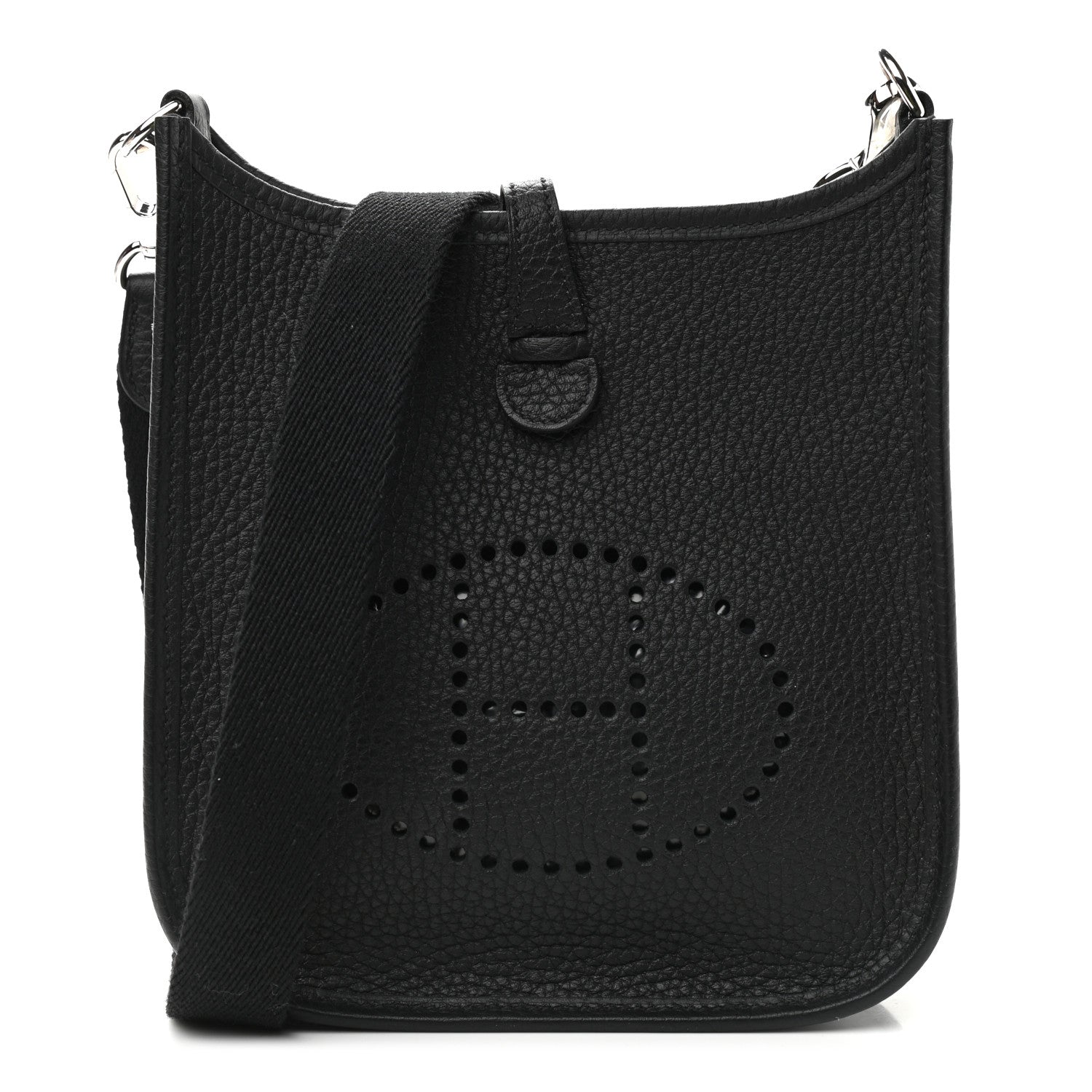 Hermes Taurillon Clemence Evelyne TPM Black 1 of 9