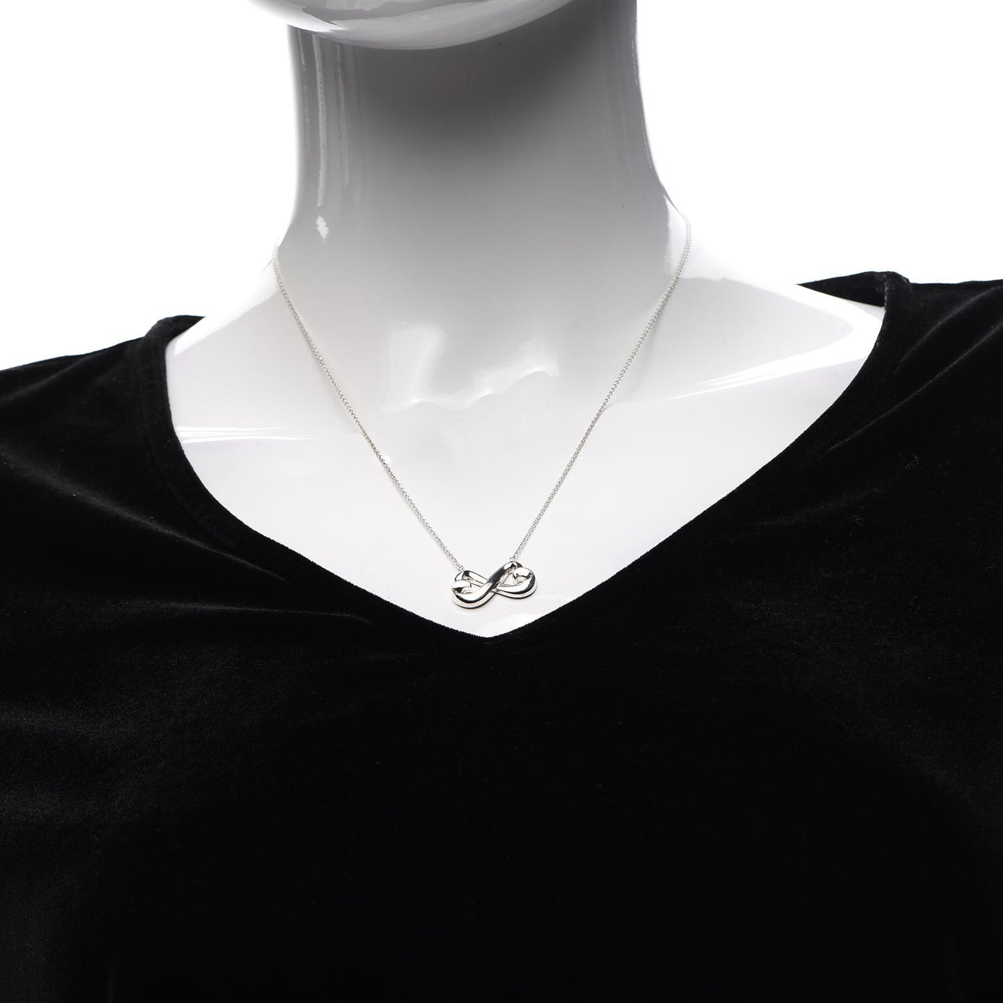 Sterling Silver Paloma Picasso Double Loving Heart Pendant Necklace