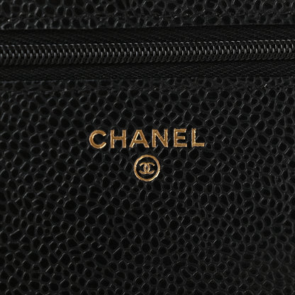 Chanel Caviar Quilted Wallet On Chain WOC Black 6 of 10