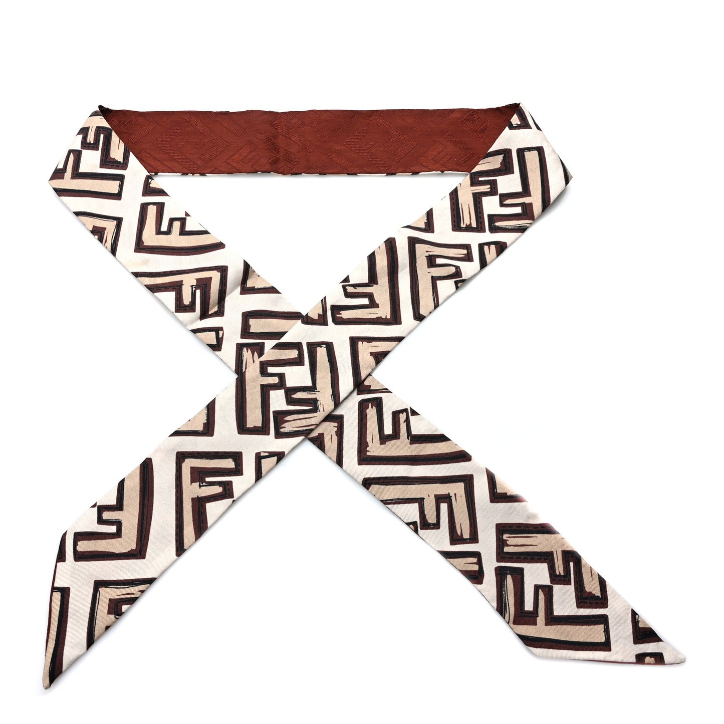 Silk Wrappy Bandeau Beige Brown