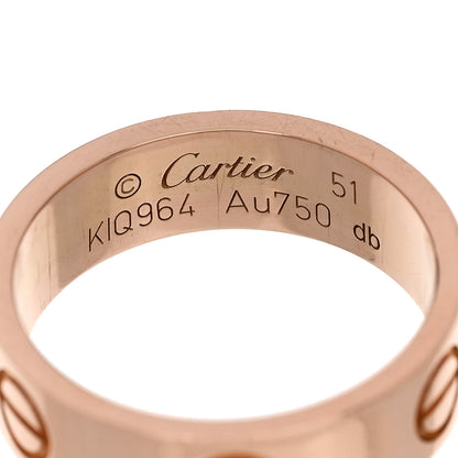 Cartier 18K Pink Gold 5.5mm LOVE Ring 51 5.75 4 of 4