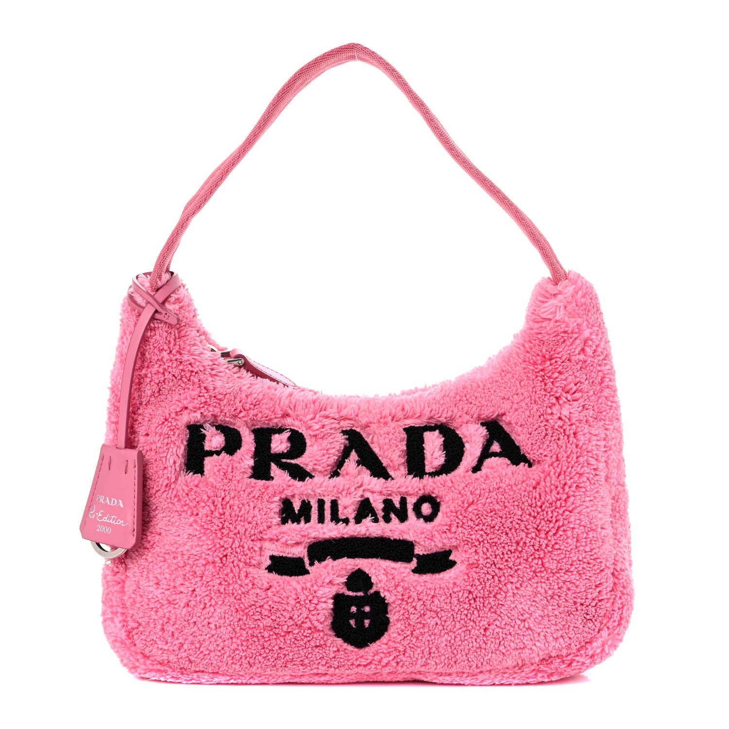 Prada Terry Cloth Mini Re-Edition 2000 Bag Petalo Black 1 of 10