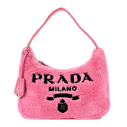 Prada Terry Cloth Mini Re-Edition 2000 Bag Petalo Black 1 of 10