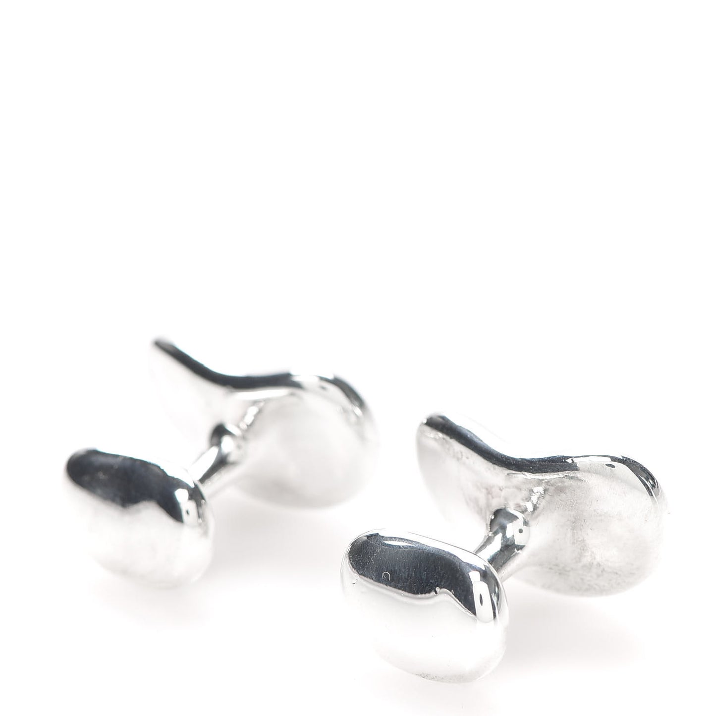Sterling Silver 18mm Elsa Peretti Bean Cufflinks