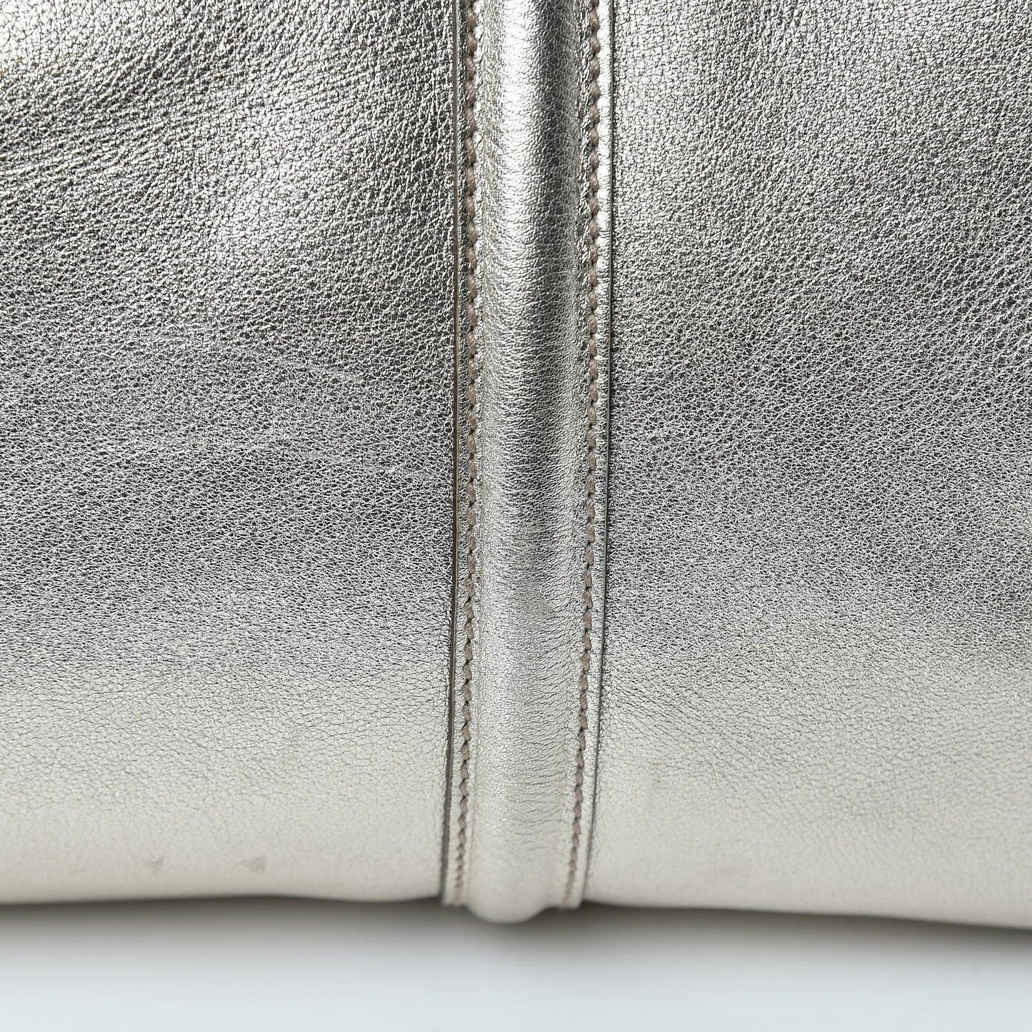 Metallic Calfskin Large Britt Boston Gold