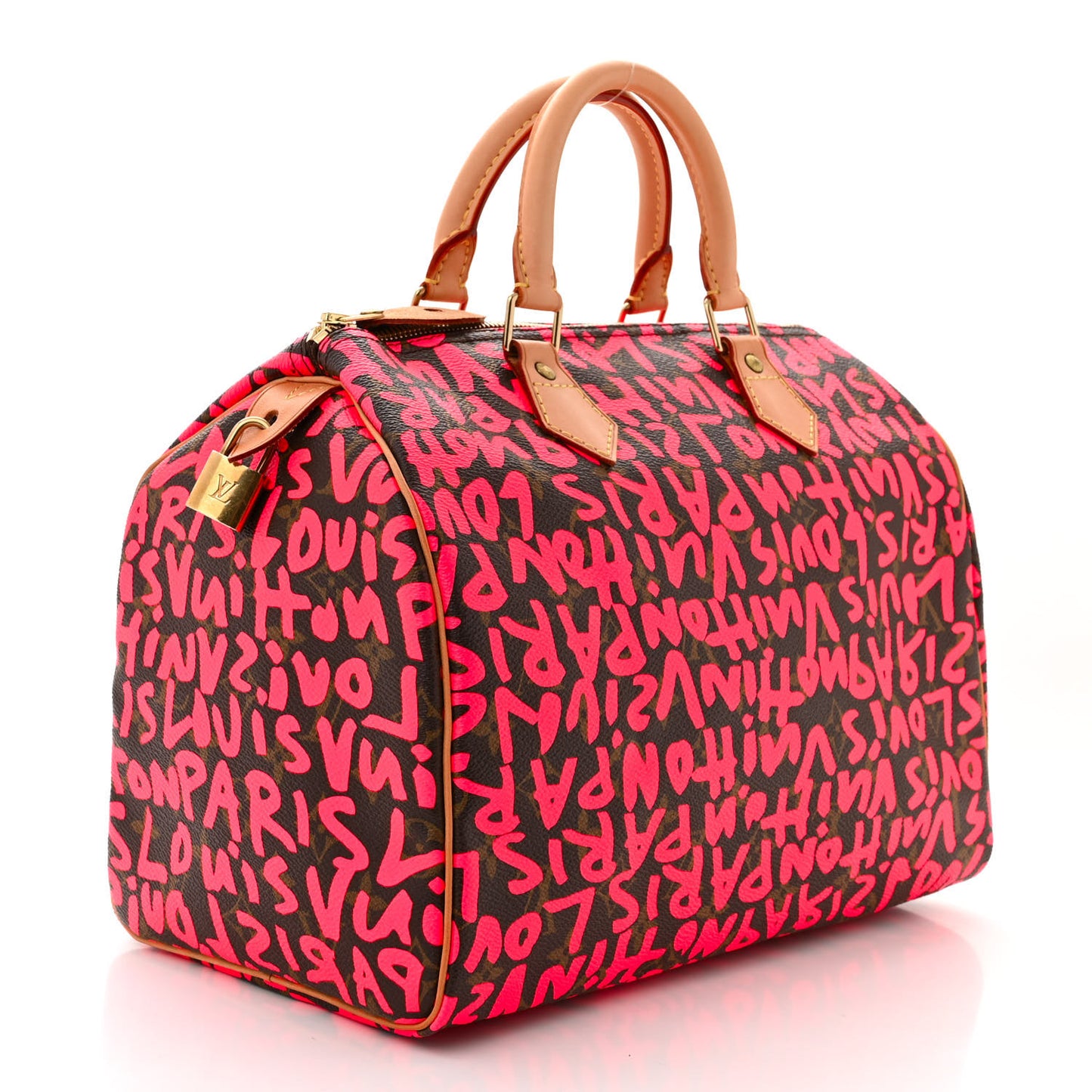 Monogram Graffiti Speedy 30 Fuchsia