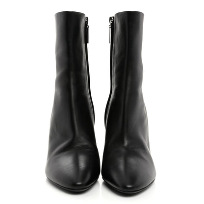 Saint Laurent Nappa Vendome Loulou Ankle Zip Boot 38 Black 2 of 10