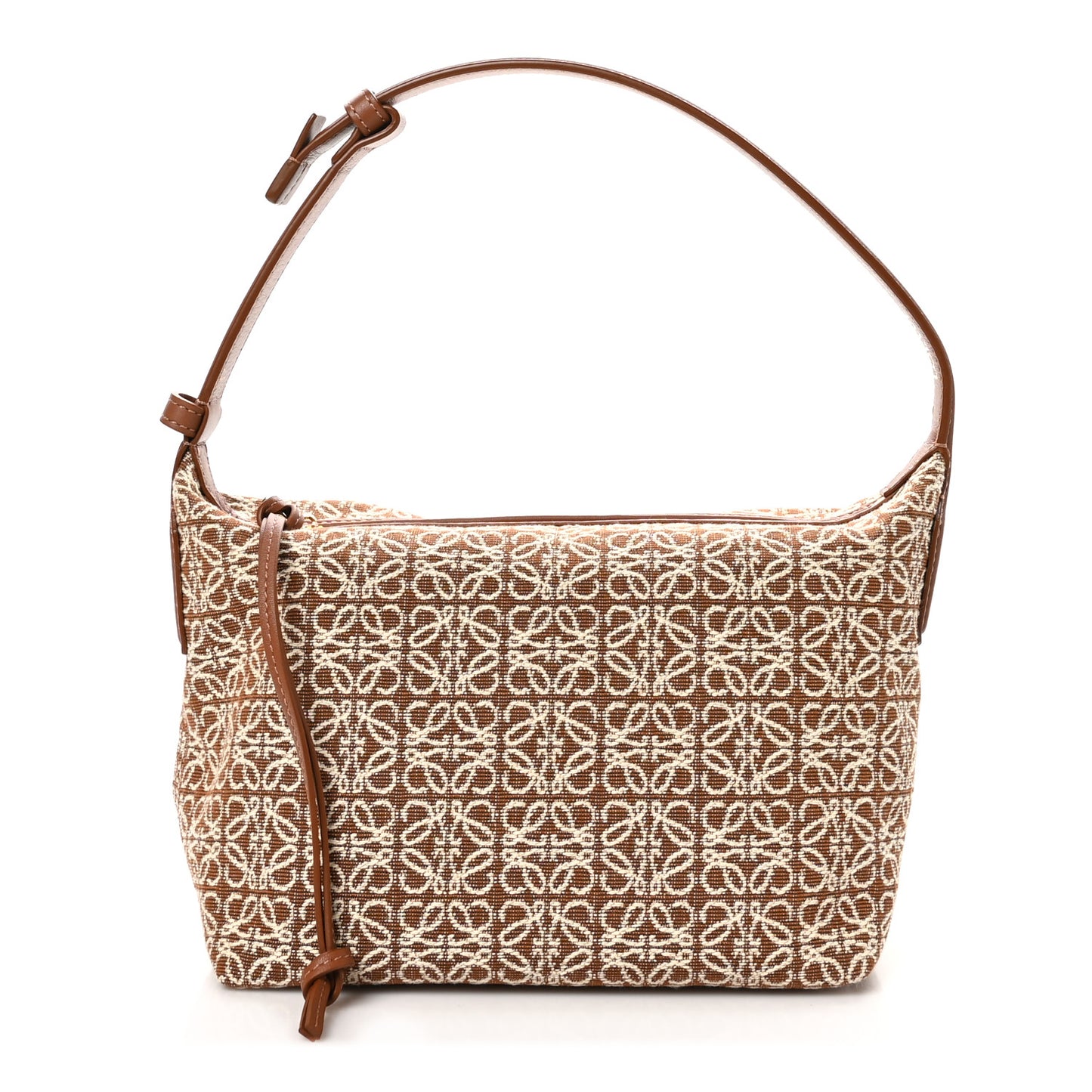 Jacquard Anagram Calfskin Small Cubi Bag Tan Pecan