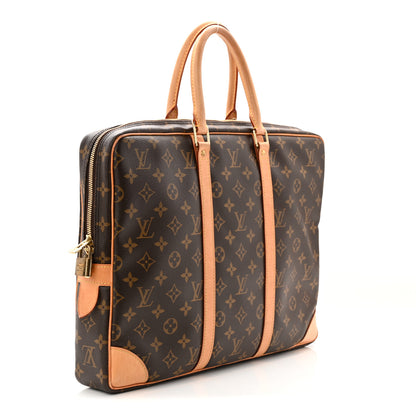 Louis Vuitton Monogram Porte-Documents Voyage Briefcase 3 of 10