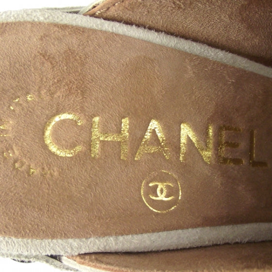Chanel Suede Camellia Clogs 36 6 of 11