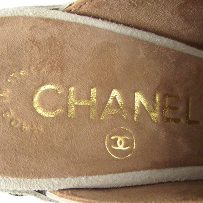 Chanel Suede Camellia Clogs 36 6 of 11