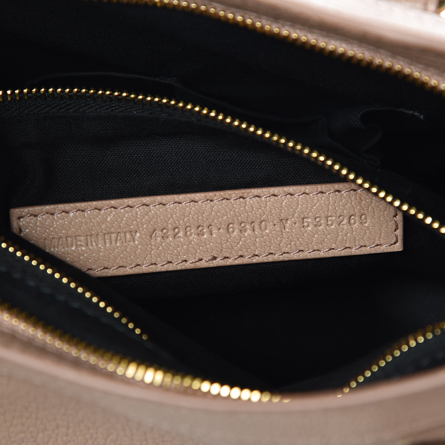 Balenciaga Chevre Gold Metallic Edge Hardware S City Rose Des Sables 9 of 9