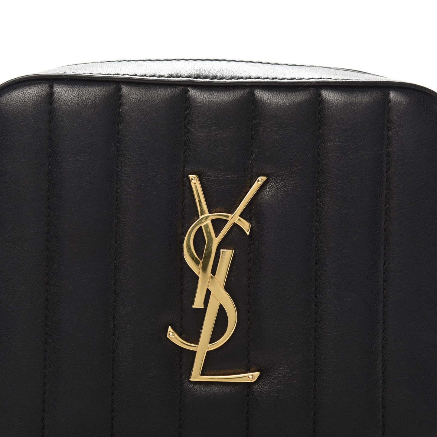 Lambskin Matelasse Vicky Monogram Belt Bag Black