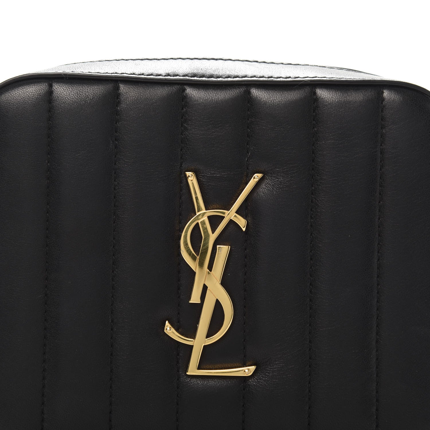 Saint Laurent Lambskin Matelasse Vicky Monogram Belt Bag Black 12 of 12