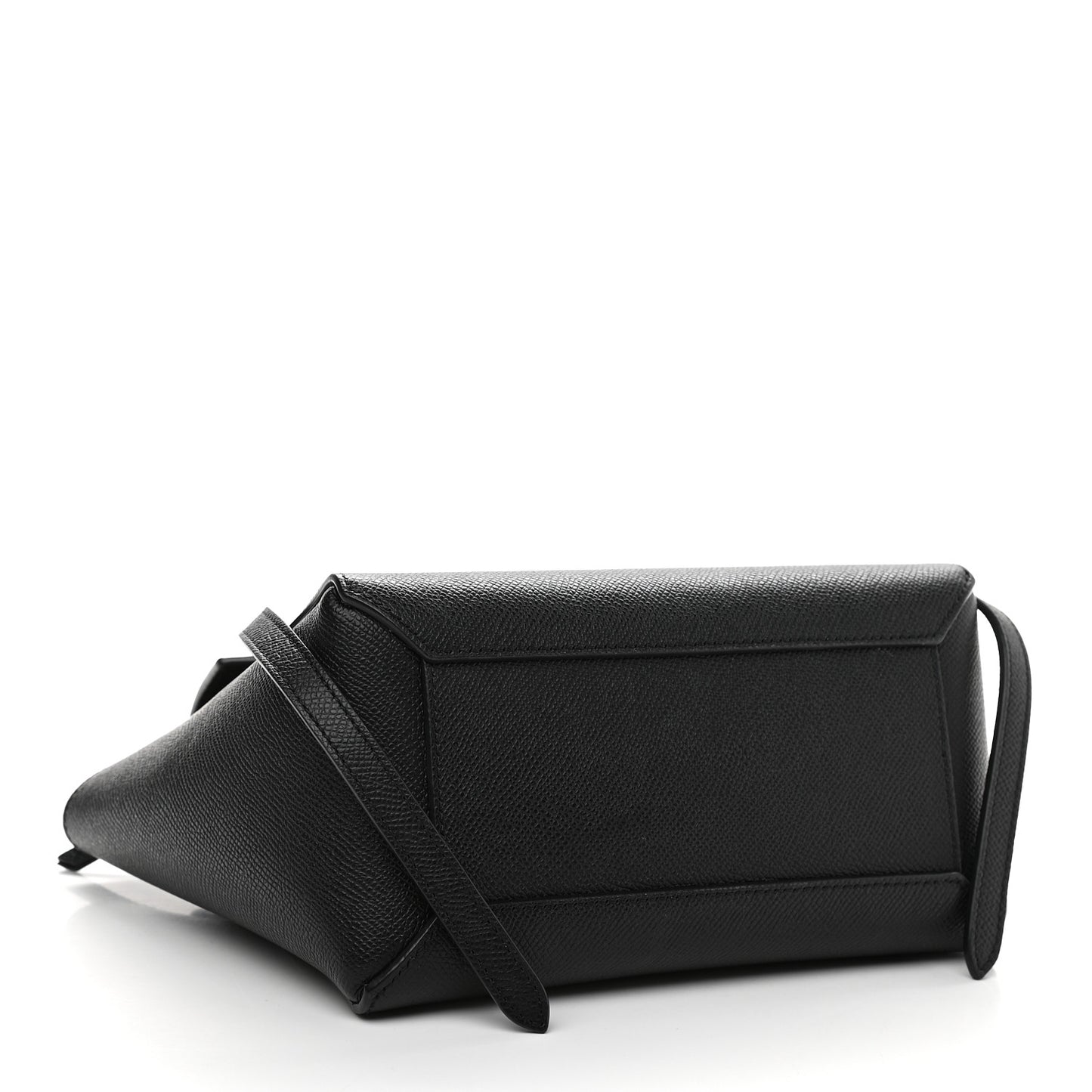Grained Calfskin Micro Belt Bag Black