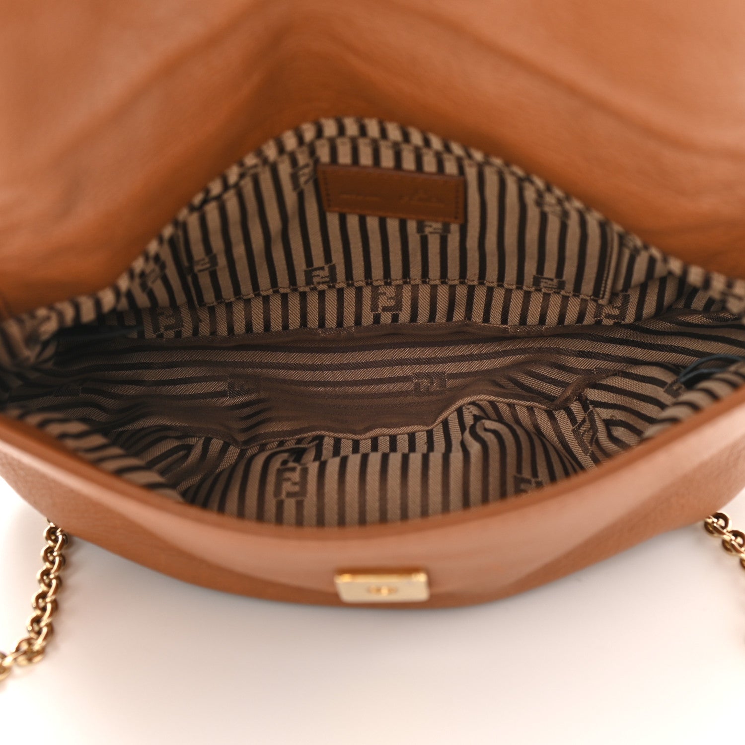 Fendi Vitello Flamingo Fendista Pouchette Crossbody Orzo 5 of 10
