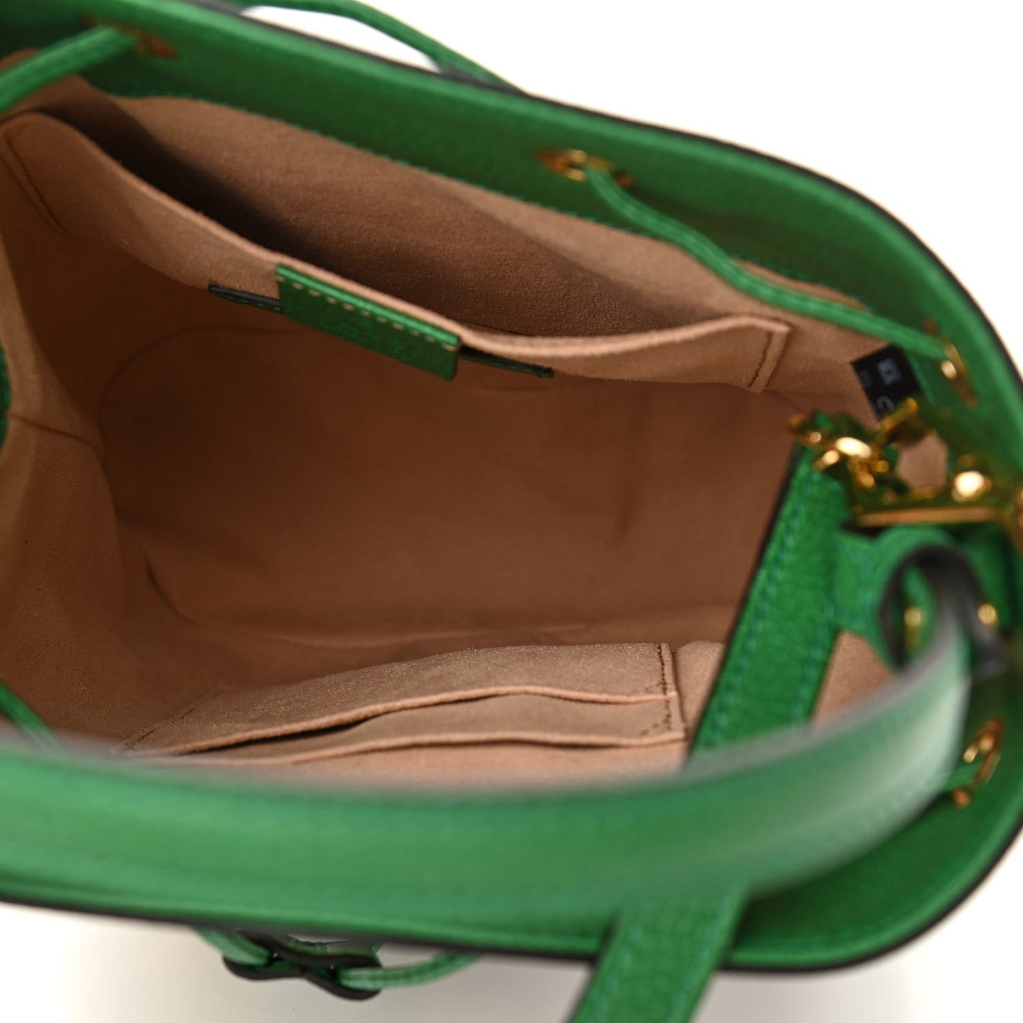 GG Supreme Monogram Flora Small Ophidia Bucket Bag Beige Multicolor Green