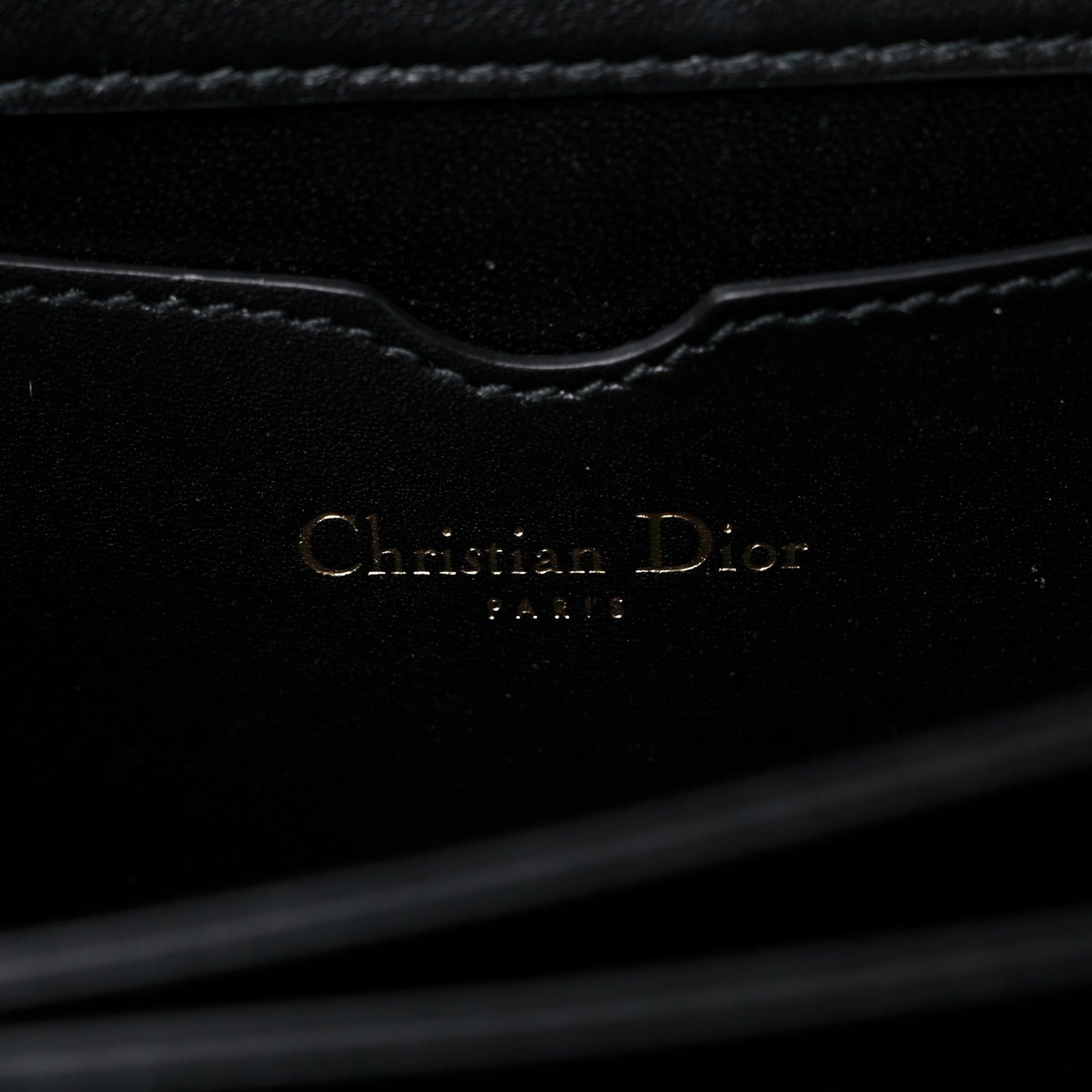 Calfskin Bee Clutch Black