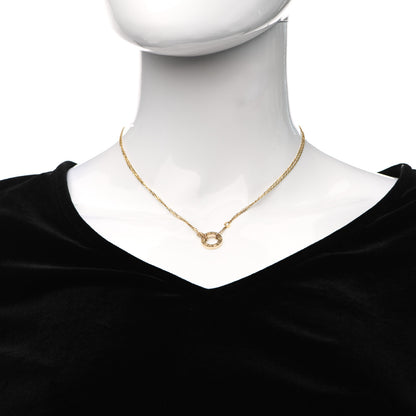 Cartier 18K Yellow Gold 2 Diamond LOVE Necklace 2 of 7