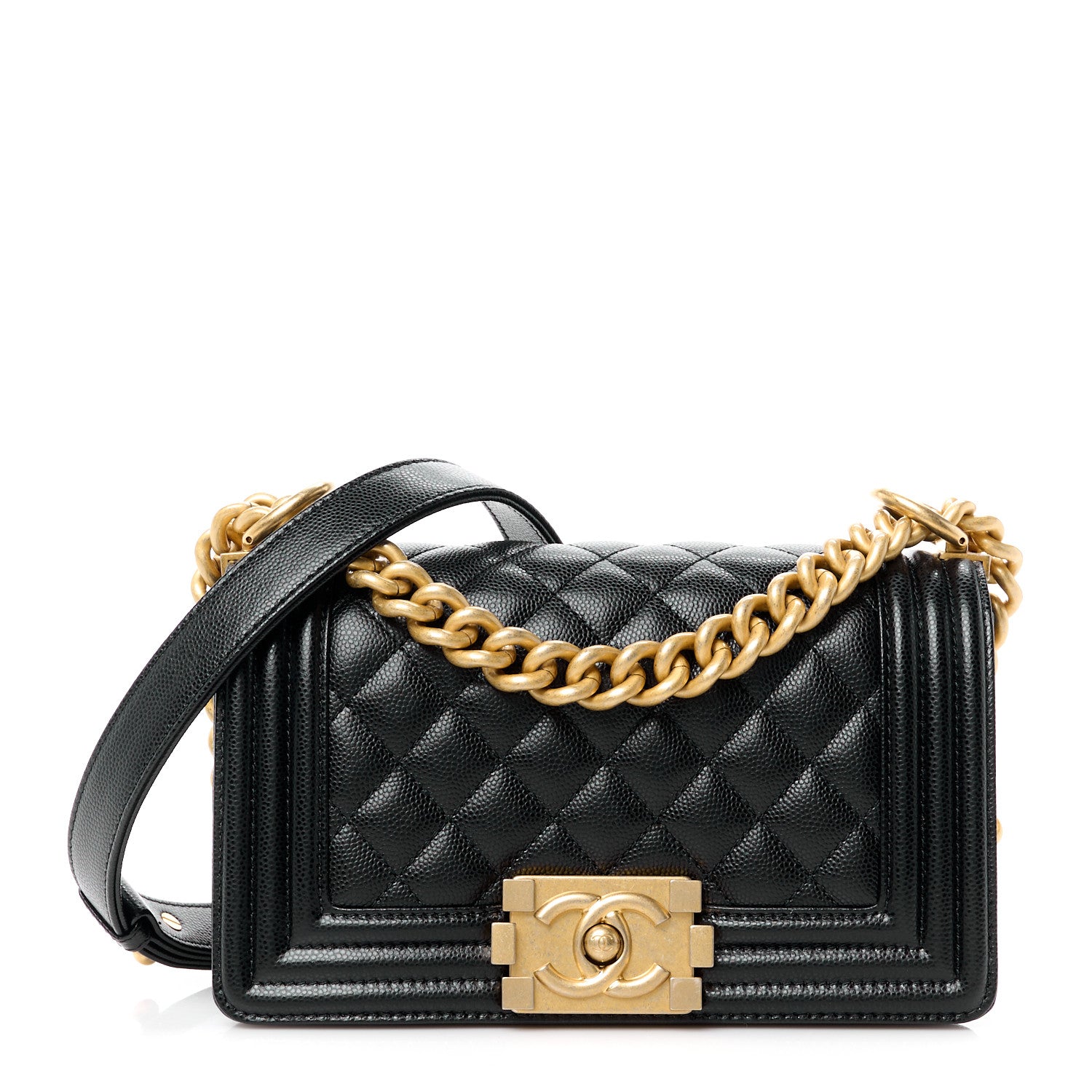 Chanel Caviar Quilted Small Boy Flap Black 1 of 12