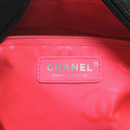 Chanel Calfskin Quilted Large Cambon Bowler Black White 6 of 7