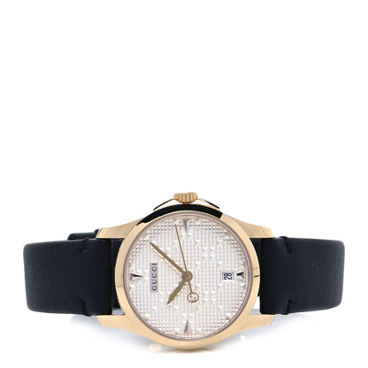 Gucci Stainless Steel Calfskin 27mm G-Timeless Diamante Quartz Watch 2 of 5