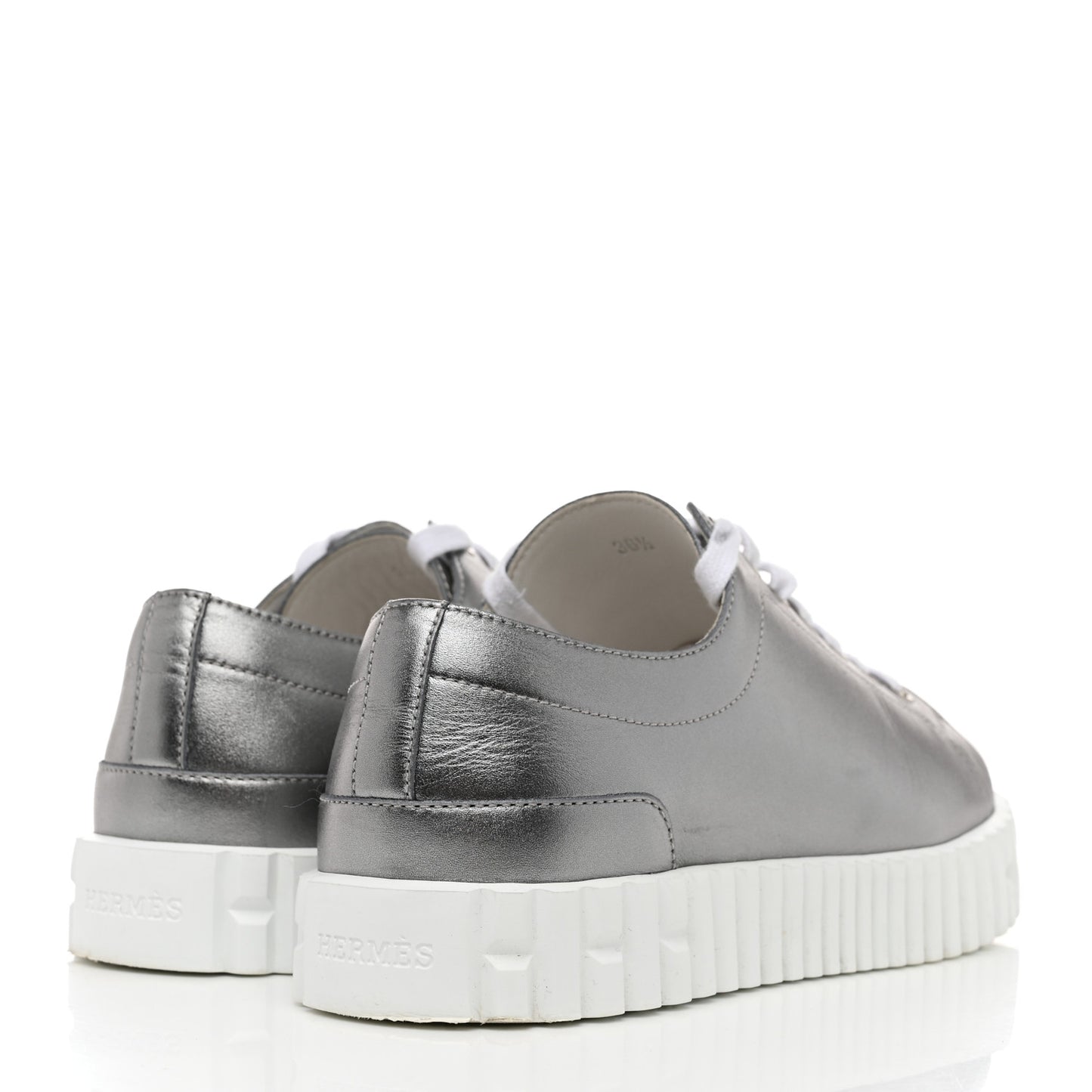 Metallic Calfskin Cross Sneakers 36.5