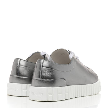 Hermes Metallic Calfskin Cross Sneakers 36.5 4 of 8